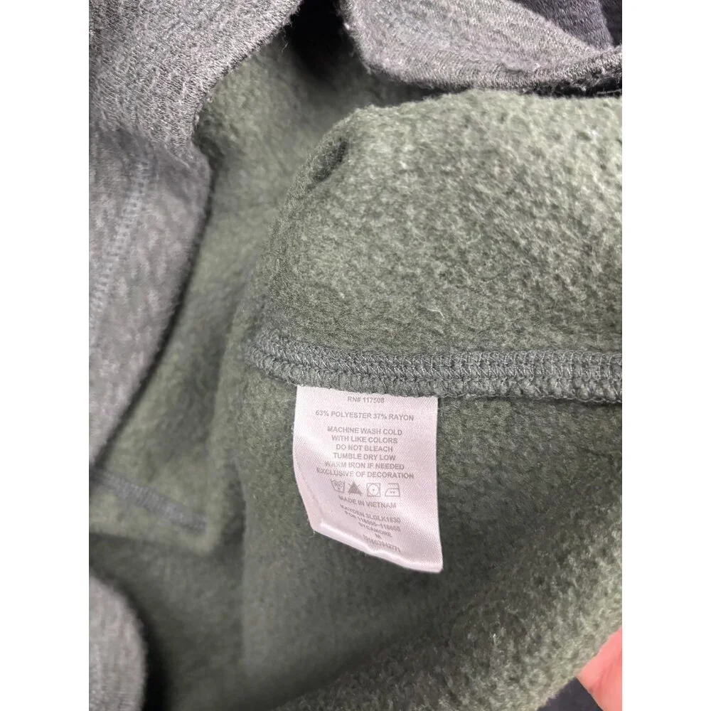 Levis Hoodie Mens Medium Pullover Sweatshirt Kangaroo Pocket Two Tone Green Blac
